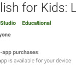 English for Kids Learn Play – Apps